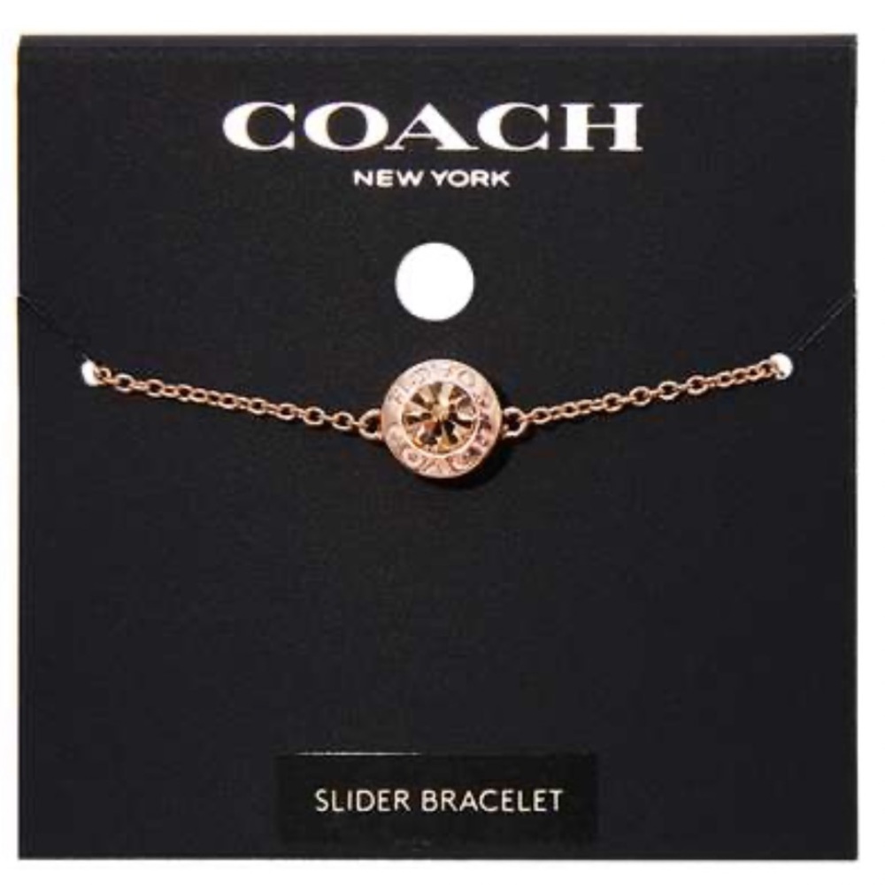 COACH Open Circle Slider Bracelet In Rose Gold - Picture 5 of 16
